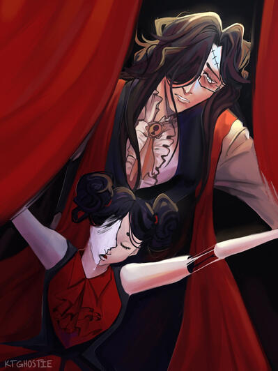 OC of mine called “The Toymaker” showing off a broken doll