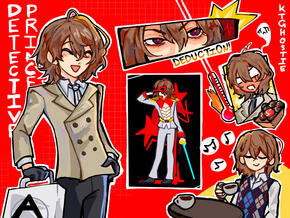Mixel Art Goro Akechi Print